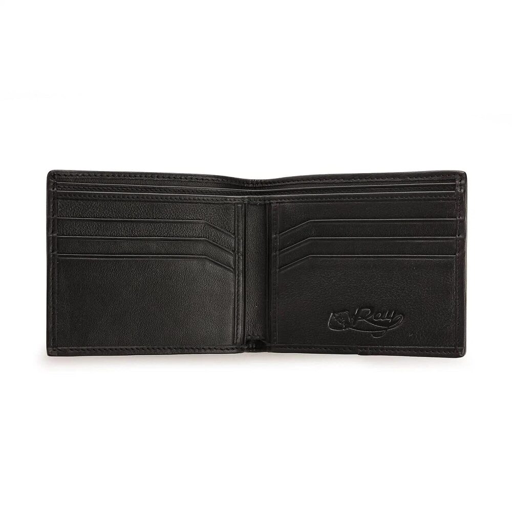 2890 Black Polished Stingray Wallet Medium - Picture 9 of 9